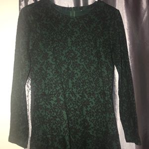 Loft dark green dress